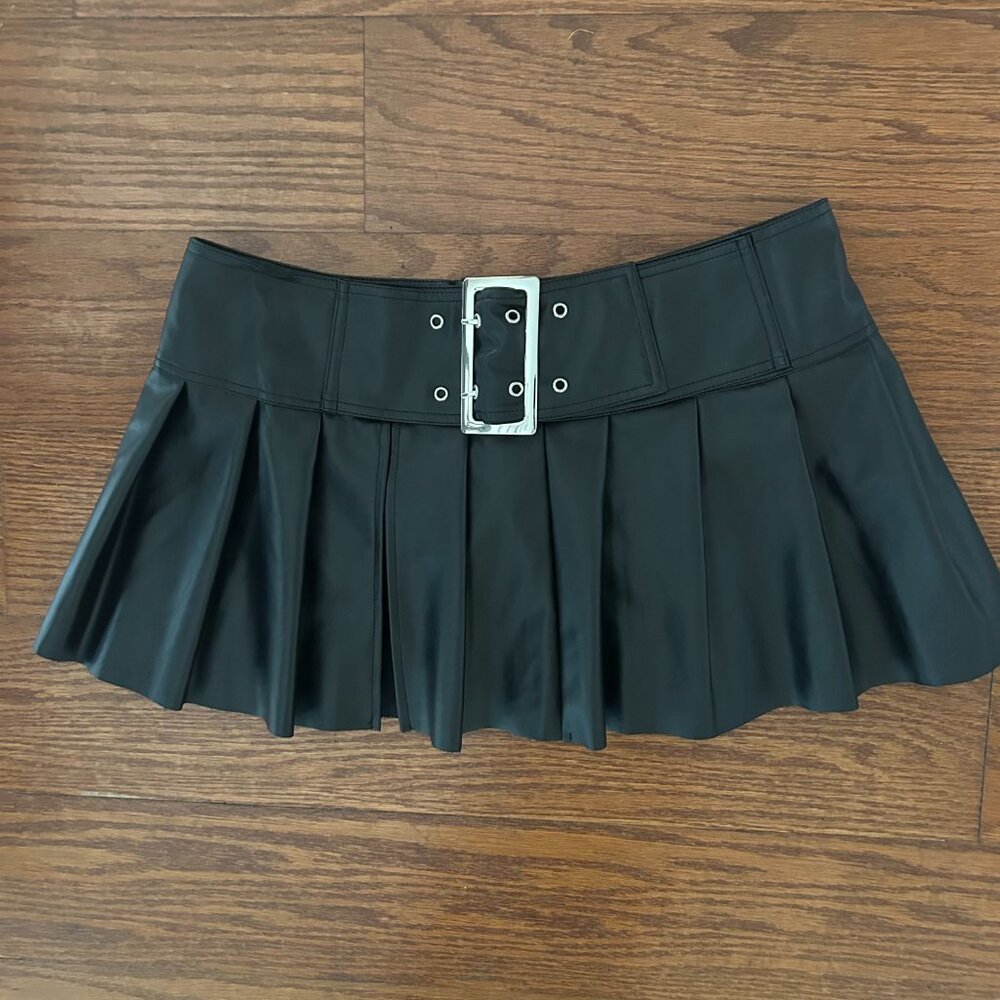 SHEIN Black Pleated Mini Skirt - Picture 5 of 14